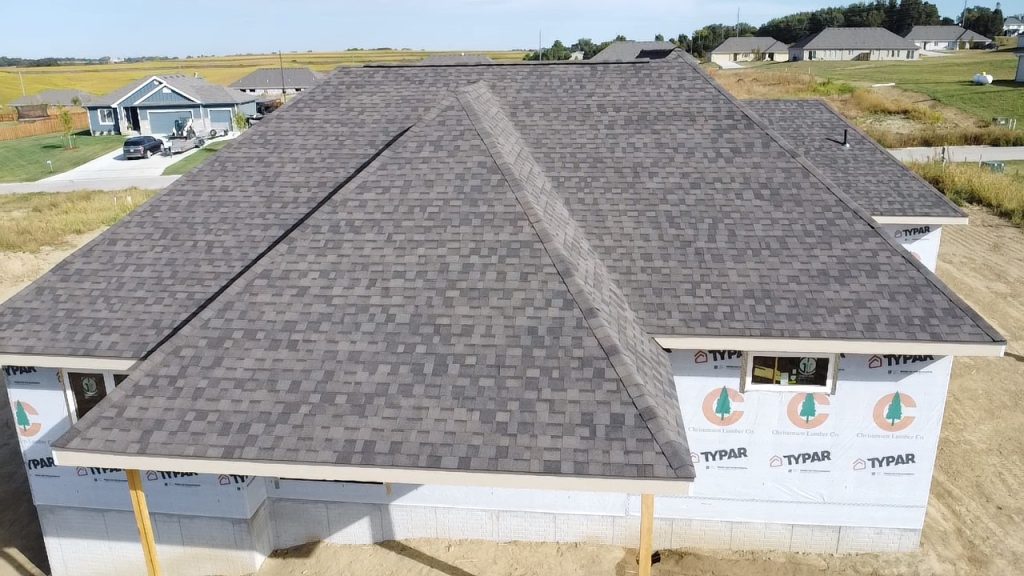 Driftshake architectural shingles installed on a Nebraska home, view 3